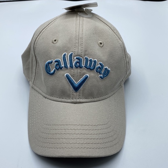 NWT Callaway Heritage Cream and Teal Blue Adjustable Golf Hat Cap - Picture 5 of 9